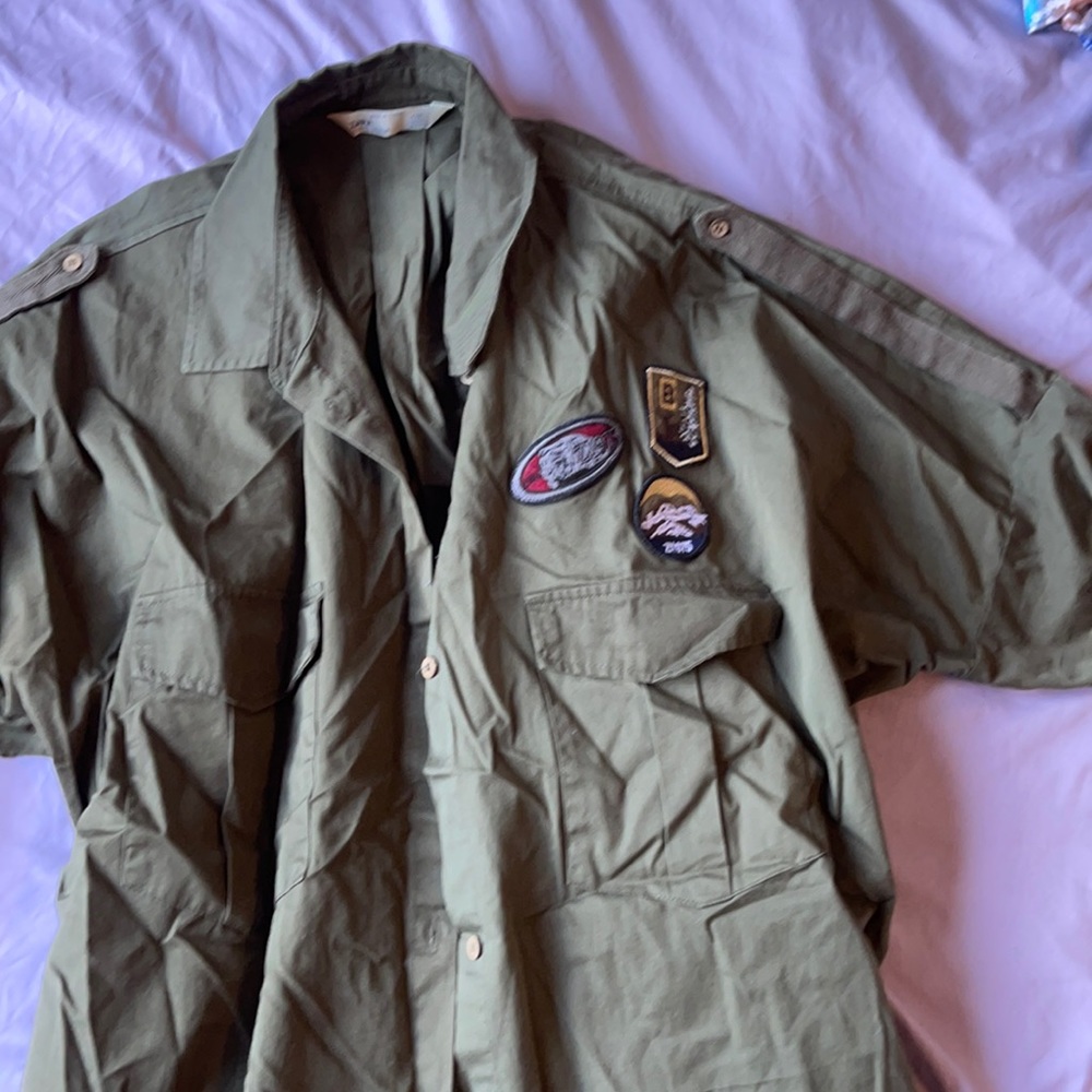 Long army dress
